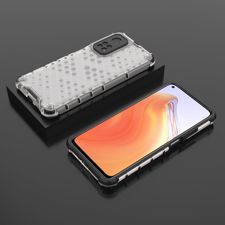 For Xiaomi Mi 10T / 10T Pro Shockproof Honeycomb PC + TPU Case with Neck Lanyard