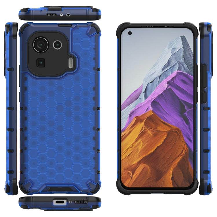 For Xiaomi Mi 11 Pro Shockproof Honeycomb PC + TPU Case with Neck Lanyard