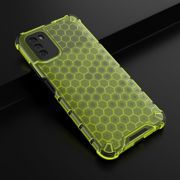 For Xiaomi Poco M3 Shockproof Honeycomb PC + TPU Case with Neck Lanyard