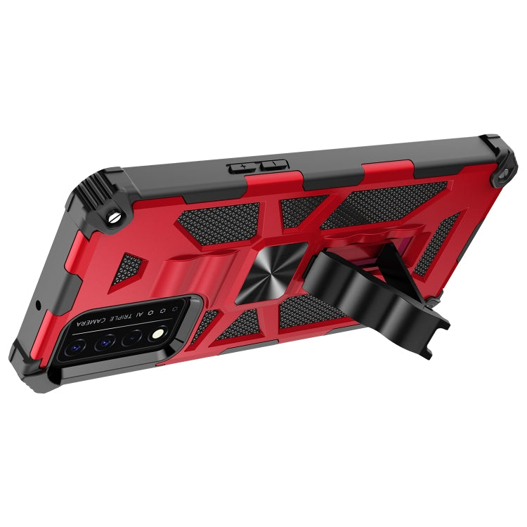 For T-Mobile REVVL V+ 5G Shockproof TPU + PC Magnetic Protective Case with Holder