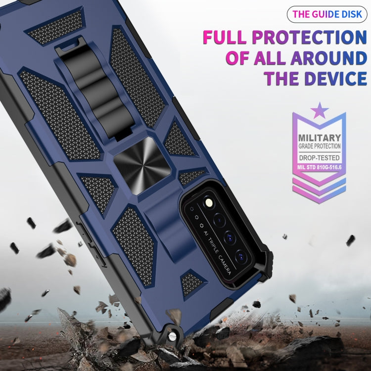 For T-Mobile REVVL V+ 5G Shockproof TPU + PC Magnetic Protective Case with Holder