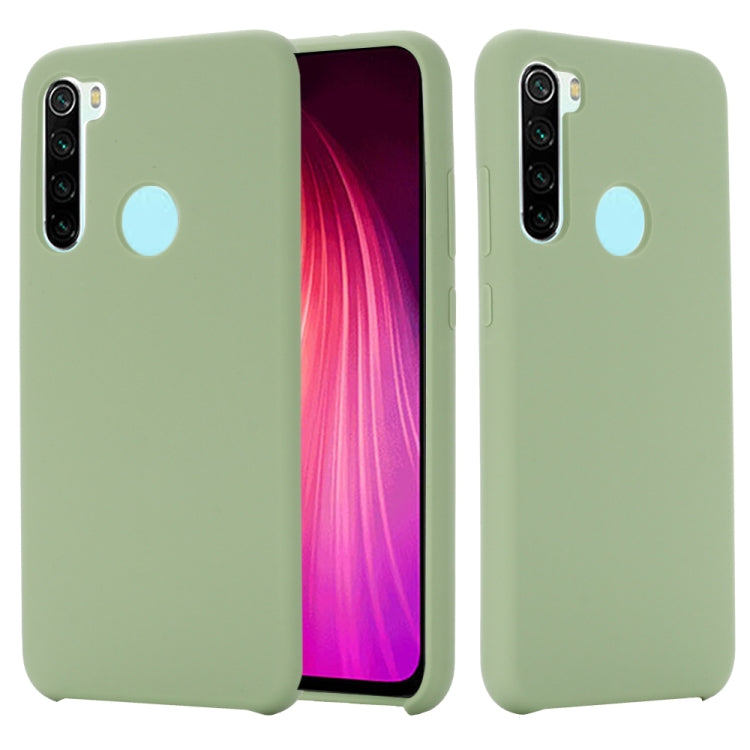 For Xiaomi Redmi Note 8 2021 Pure Color Liquid Silicone Shockproof Full Coverage Case