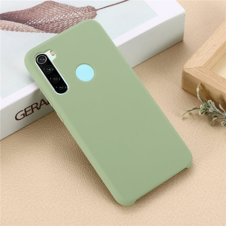 For Xiaomi Redmi Note 8 2021 Pure Color Liquid Silicone Shockproof Full Coverage Case