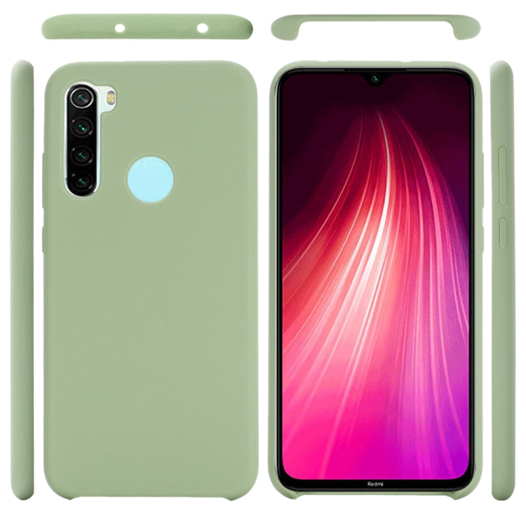 For Xiaomi Redmi Note 8 2021 Pure Color Liquid Silicone Shockproof Full Coverage Case