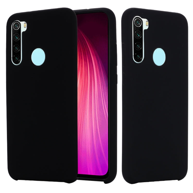 For Xiaomi Redmi Note 8 2021 Pure Color Liquid Silicone Shockproof Full Coverage Case