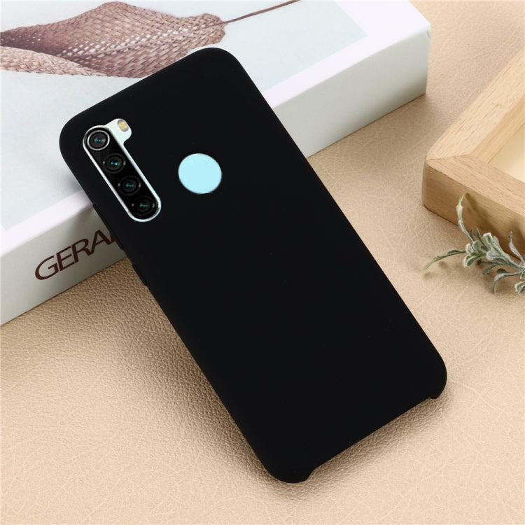 For Xiaomi Redmi Note 8 2021 Pure Color Liquid Silicone Shockproof Full Coverage Case
