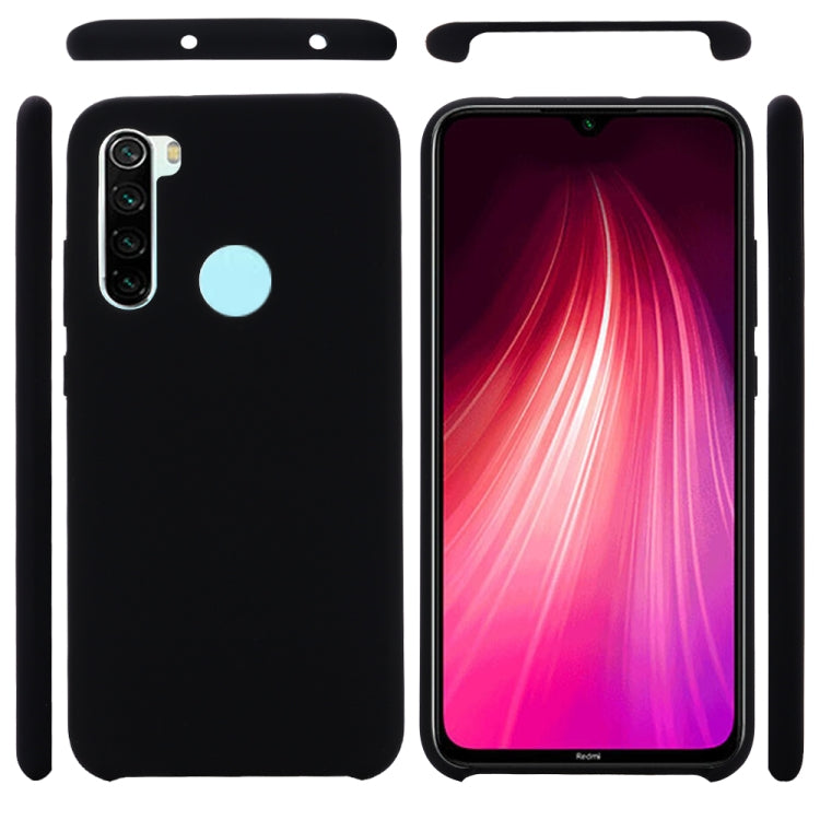 For Xiaomi Redmi Note 8 2021 Pure Color Liquid Silicone Shockproof Full Coverage Case