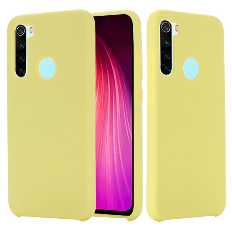 For Xiaomi Redmi Note 8 2021 Pure Color Liquid Silicone Shockproof Full Coverage Case