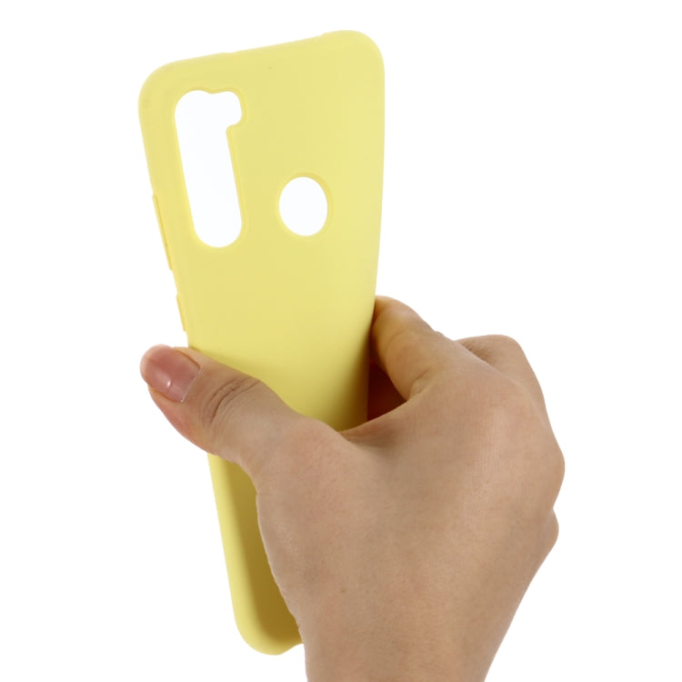 For Xiaomi Redmi Note 8 2021 Pure Color Liquid Silicone Shockproof Full Coverage Case