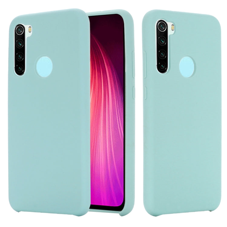 For Xiaomi Redmi Note 8 2021 Pure Color Liquid Silicone Shockproof Full Coverage Case