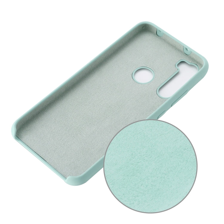 For Xiaomi Redmi Note 8 2021 Pure Color Liquid Silicone Shockproof Full Coverage Case