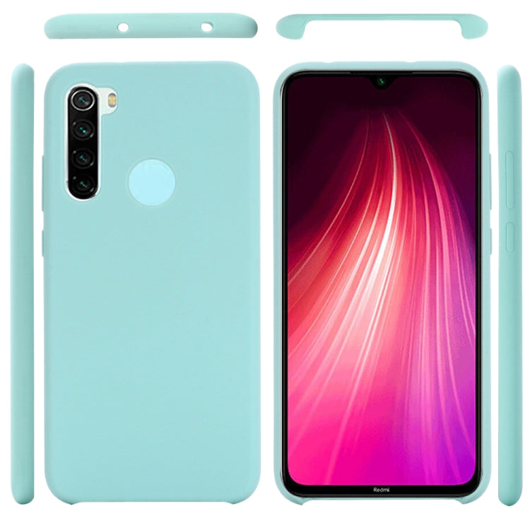 For Xiaomi Redmi Note 8 2021 Pure Color Liquid Silicone Shockproof Full Coverage Case