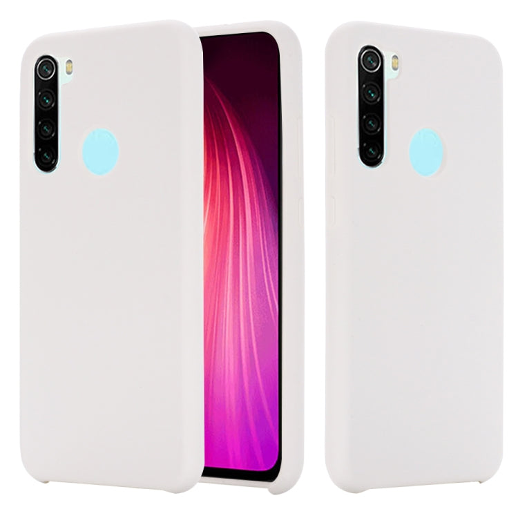 For Xiaomi Redmi Note 8 2021 Pure Color Liquid Silicone Shockproof Full Coverage Case