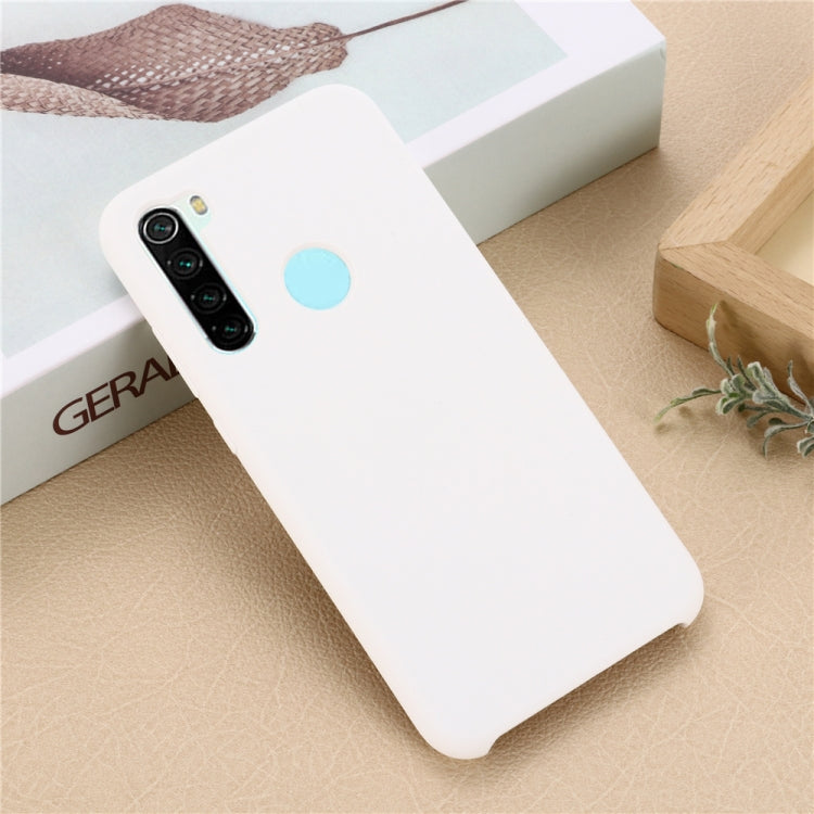 For Xiaomi Redmi Note 8 2021 Pure Color Liquid Silicone Shockproof Full Coverage Case
