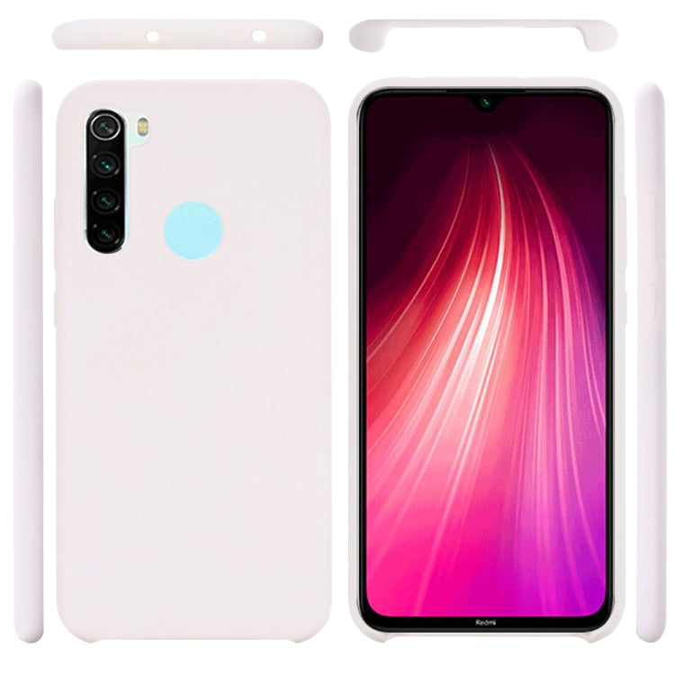 For Xiaomi Redmi Note 8 2021 Pure Color Liquid Silicone Shockproof Full Coverage Case
