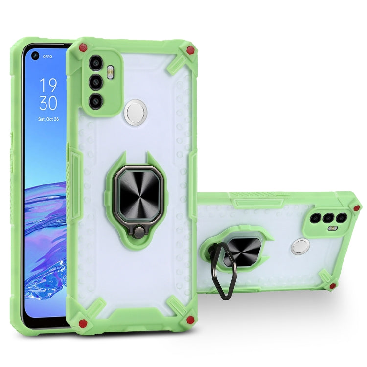 Matte TPU + PC Magnetic Shockproof Case with Ring Holder For OPPO A53