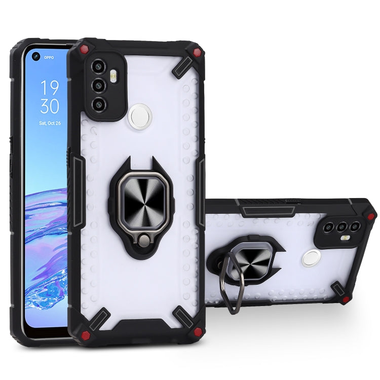 Matte TPU + PC Magnetic Shockproof Case with Ring Holder For OPPO A53