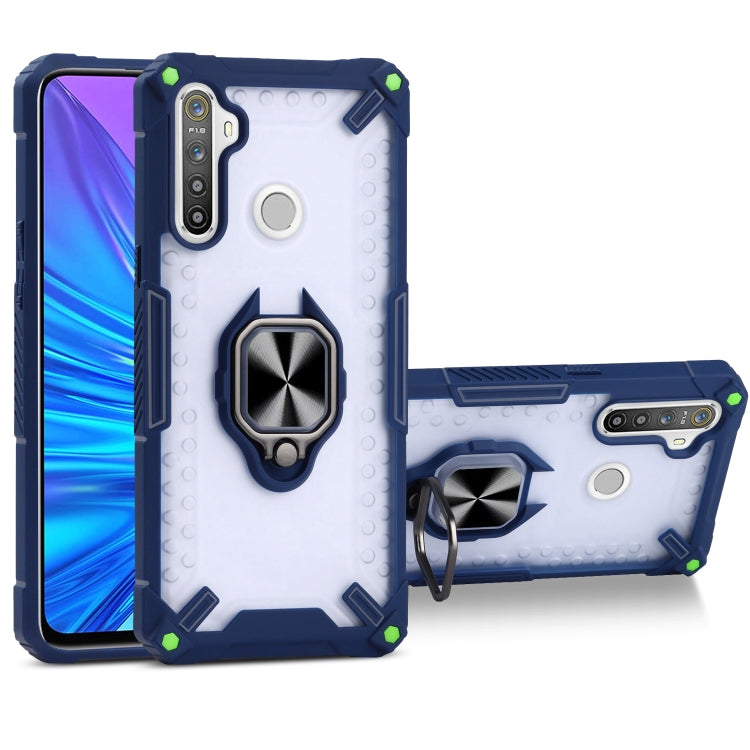 Matte TPU + PC Magnetic Shockproof Case with Ring Holder For OPPO Realme 5