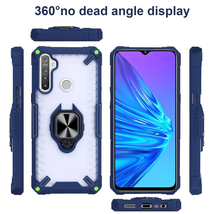 Matte TPU + PC Magnetic Shockproof Case with Ring Holder For OPPO Realme 5