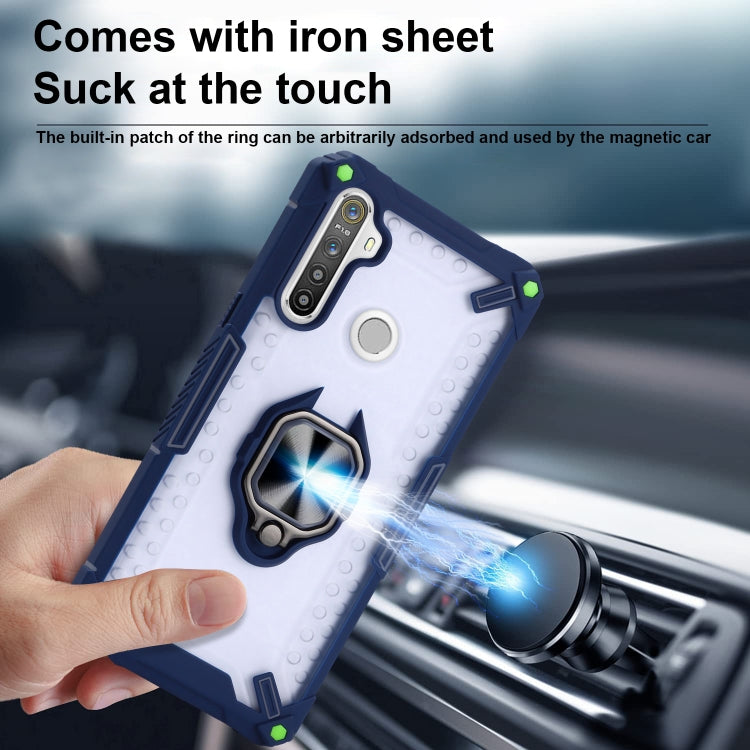 Matte TPU + PC Magnetic Shockproof Case with Ring Holder For OPPO Realme 5