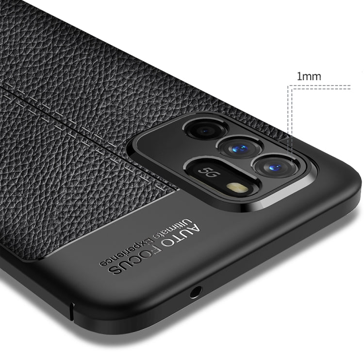 Litchi Texture TPU Shockproof Case For OPPO Reno6 Z