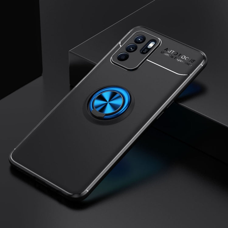 For OPPO Reno6 Z Metal Ring Holder 360 Degree Rotating TPU Case
