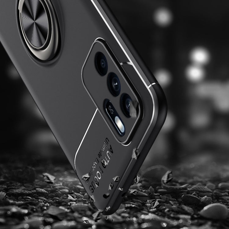 For OPPO Reno6 Z Metal Ring Holder 360 Degree Rotating TPU Case