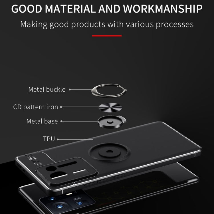 For Xiaomi Mix 4 Metal Ring Holder 360 Degree Rotating TPU Case