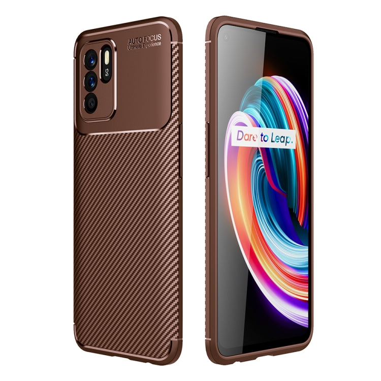 Carbon Fiber Texture Shockproof TPU Case For OPPO Reno6 Z