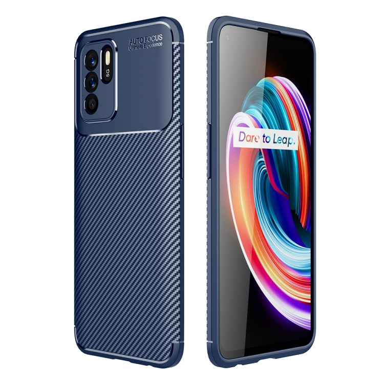 Carbon Fiber Texture Shockproof TPU Case For OPPO Reno6 Z