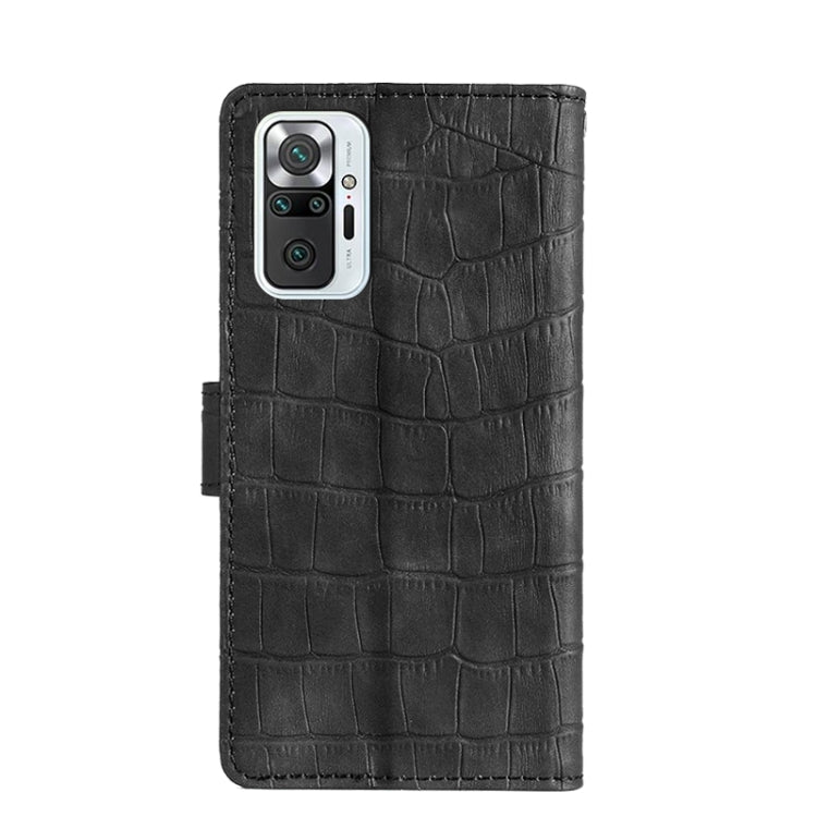 Skin Feel Crocodile Texture Magnetic Clasp Horizontal Flip PU Leather Case with Holder & Card Slots & Wallet For Xiaomi Redmi Note 10 Pro / Note 10 Pro India / Note 10 Pro Max