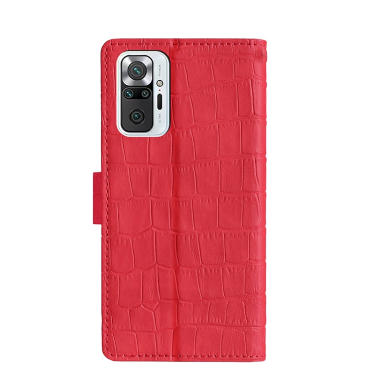 Skin Feel Crocodile Texture Magnetic Clasp Horizontal Flip PU Leather Case with Holder & Card Slots & Wallet For Xiaomi Redmi Note 10 Pro / Note 10 Pro India / Note 10 Pro Max