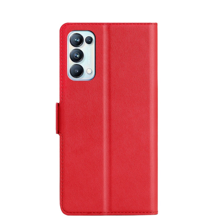 For OPPO Reno5 5G / Find X3 Lite Ultra-thin Voltage Side Buckle PU + TPU Horizontal Flip Leather Case with Holder & Card Slot