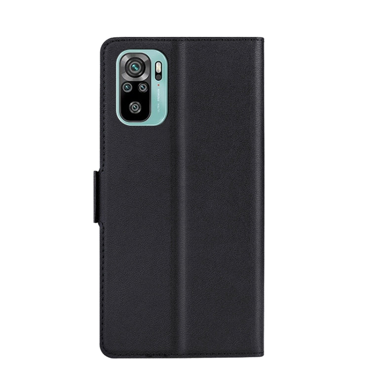For Xiaomi Redmi Note 10 / Note 10S Ultra-thin Voltage Side Buckle PU + TPU Horizontal Flip Leather Case with Holder & Card Slot