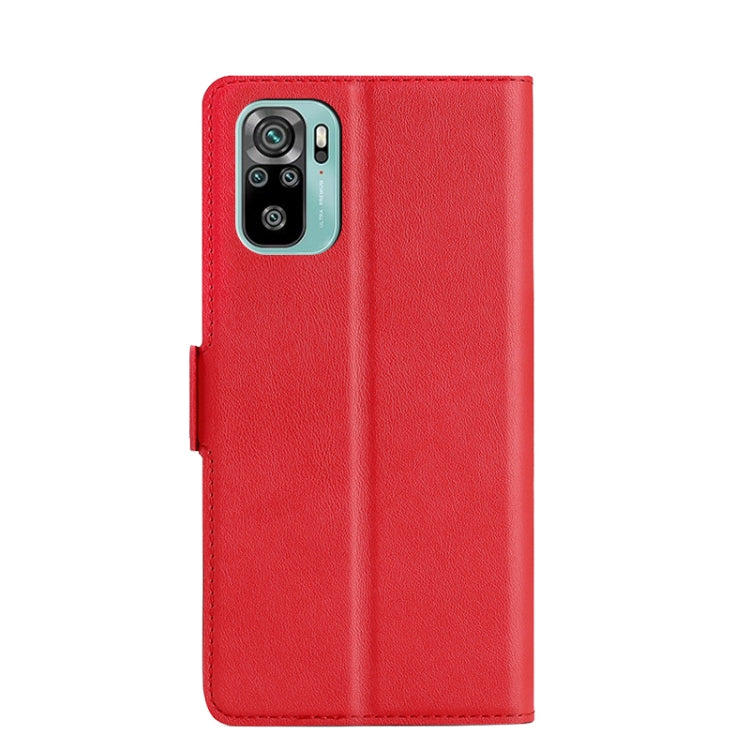For Xiaomi Redmi Note 10 / Note 10S Ultra-thin Voltage Side Buckle PU + TPU Horizontal Flip Leather Case with Holder & Card Slot