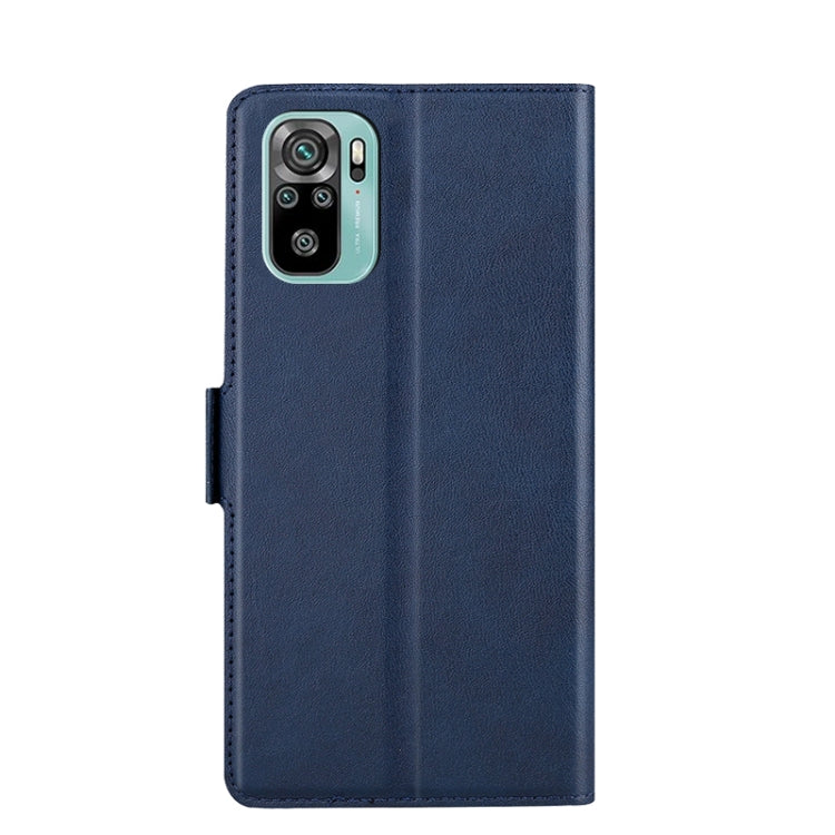 For Xiaomi Redmi Note 10 / Note 10S Ultra-thin Voltage Side Buckle PU + TPU Horizontal Flip Leather Case with Holder & Card Slot