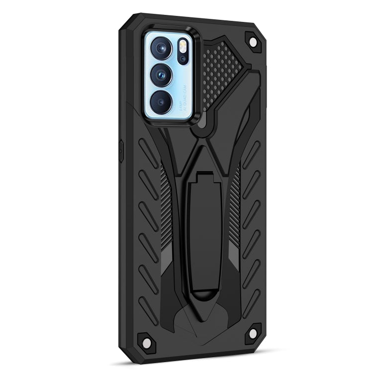 For OPPO Reno6 Pro 5G Shockproof TPU + PC Protective Case with Holder