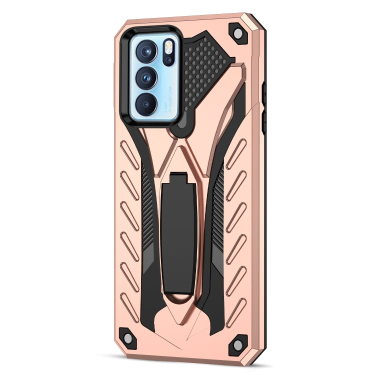 For OPPO Reno6 Pro 5G Shockproof TPU + PC Protective Case with Holder