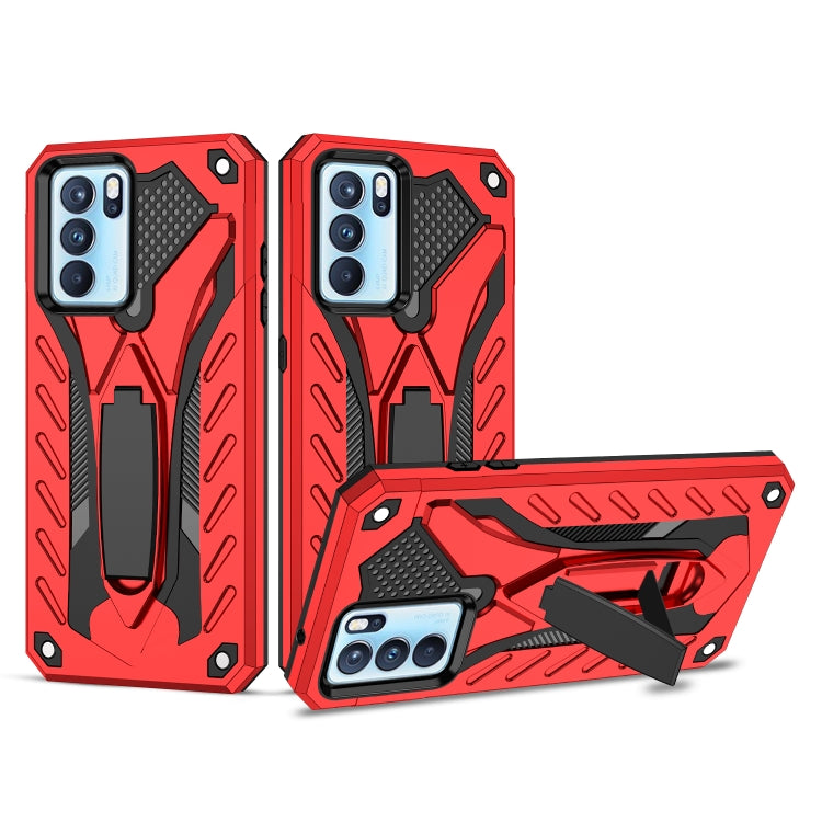 For OPPO Reno6 Pro 5G Shockproof TPU + PC Protective Case with Holder