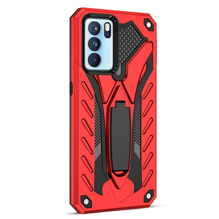 For OPPO Reno6 Pro 5G Shockproof TPU + PC Protective Case with Holder