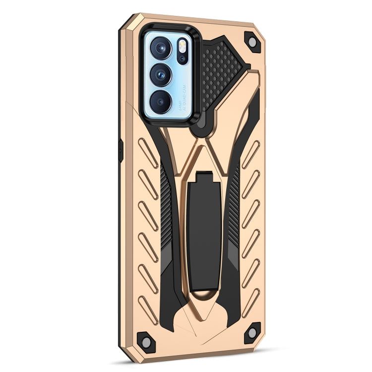For OPPO Reno6 Pro 5G Shockproof TPU + PC Protective Case with Holder
