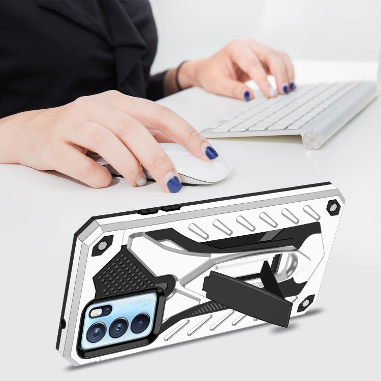 For OPPO Reno6 Pro 5G Shockproof TPU + PC Protective Case with Holder