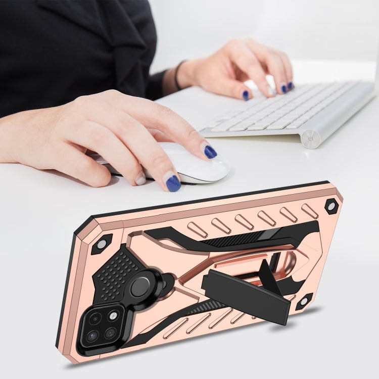 For OPPO Realme C21Y Shockproof TPU + PC Protective Case with Holder