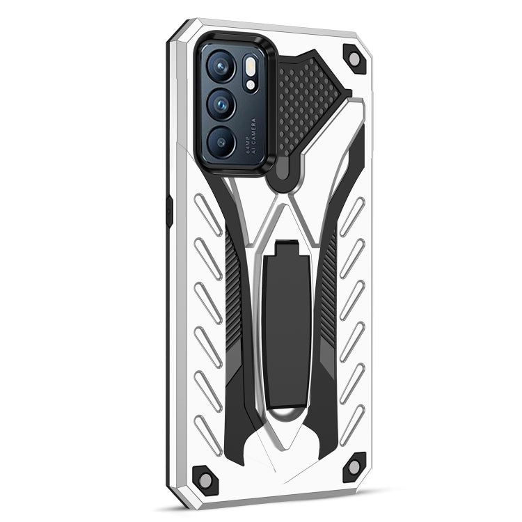 For OPPO Reno6 5G Shockproof TPU + PC Protective Case with Holder