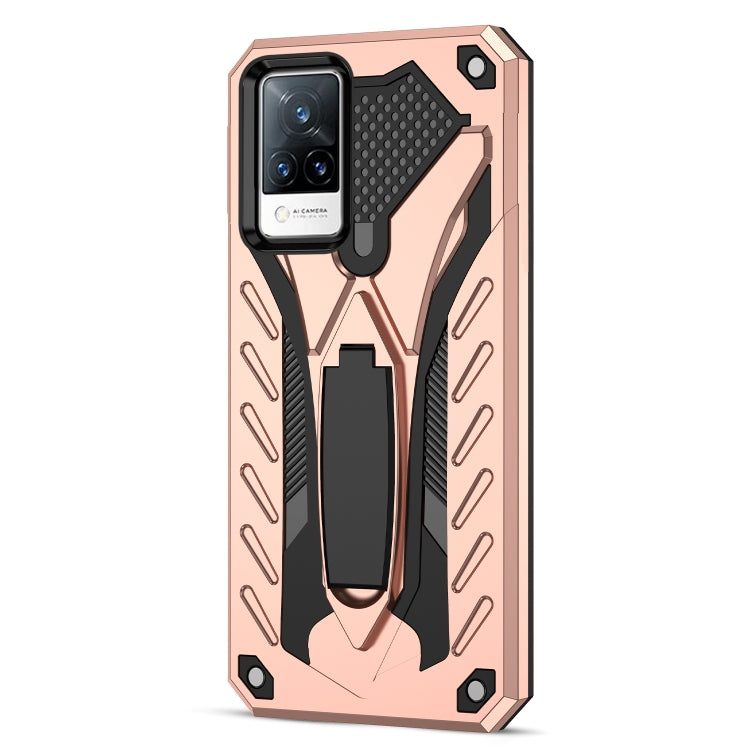 For vivo V21 5G / 4G Shockproof TPU + PC Protective Case with Holder