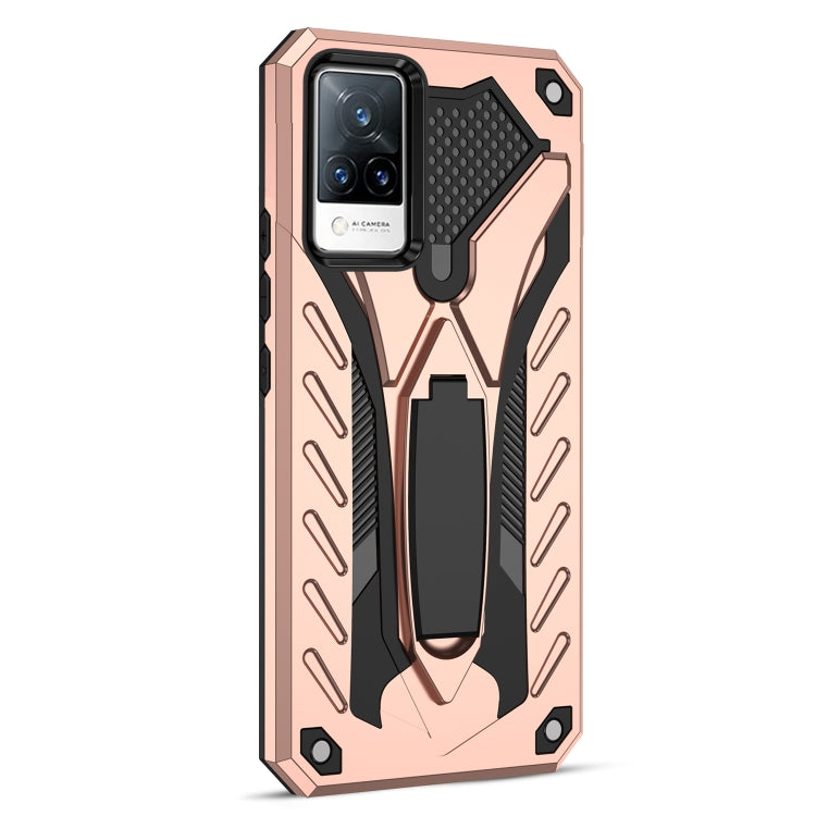 For vivo V21 5G / 4G Shockproof TPU + PC Protective Case with Holder
