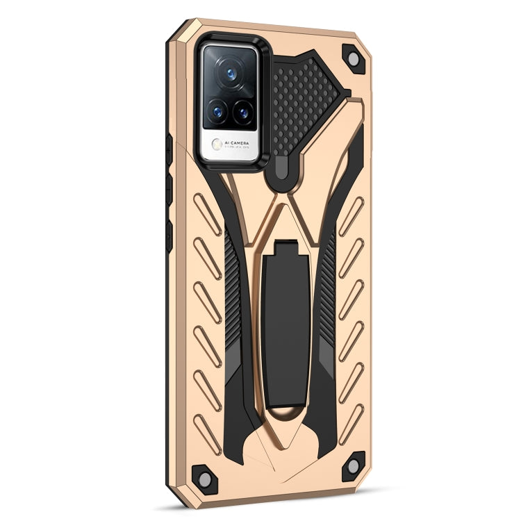 For vivo V21 5G / 4G Shockproof TPU + PC Protective Case with Holder
