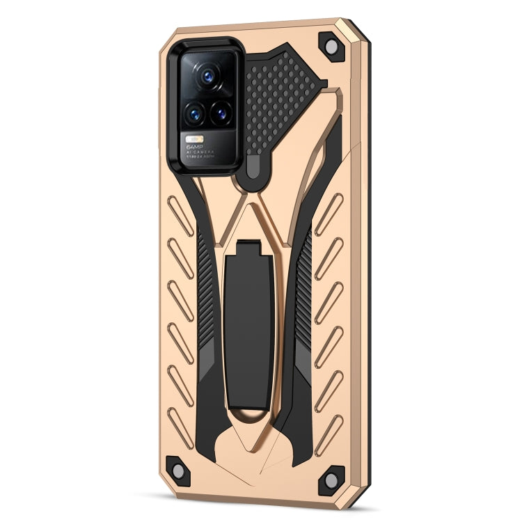 For vivo V21e 5G / 4G Shockproof TPU + PC Protective Case with Holder