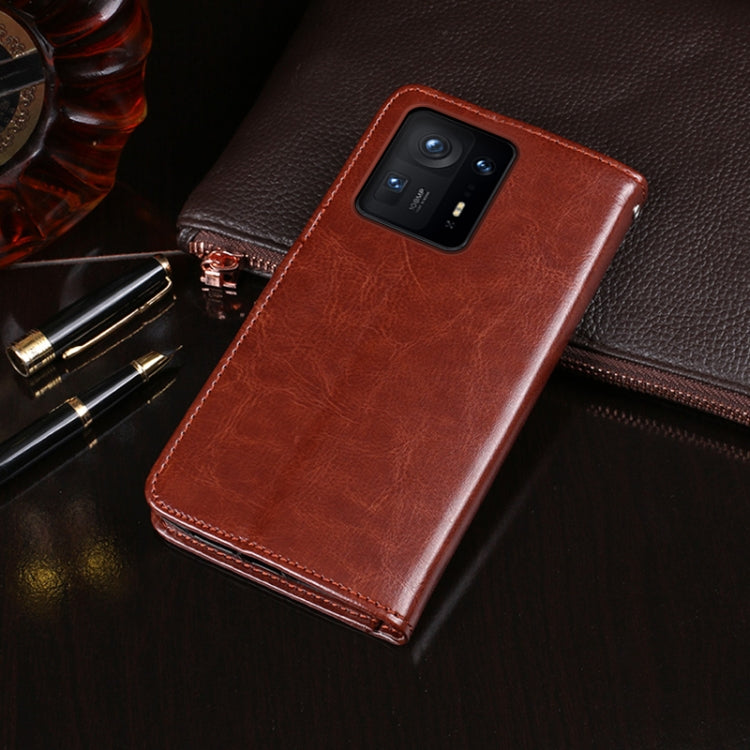 idewei Crazy Horse Texture Horizontal Flip Leather Case with Holder & Card Slots & Wallet For Xiaomi Mix 4