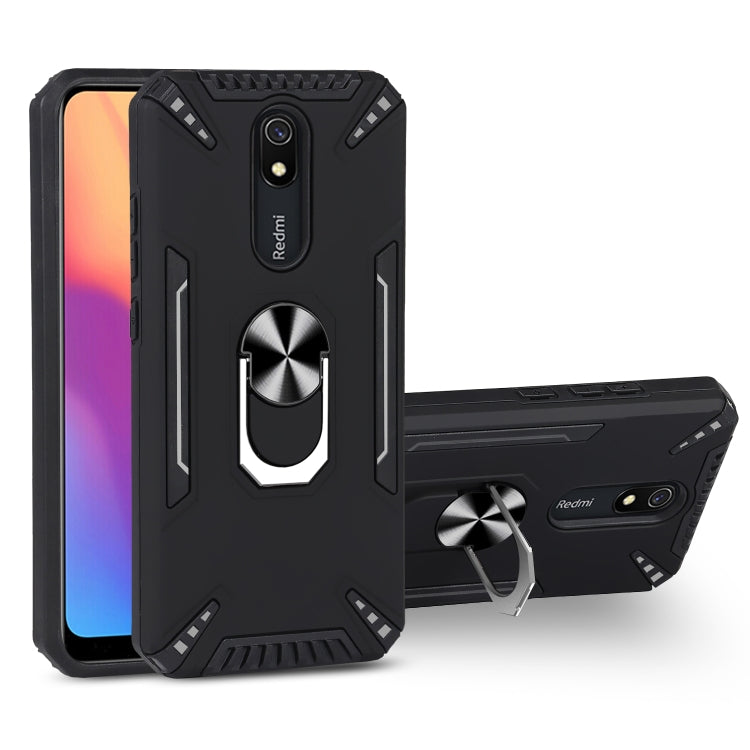 For Xiaomi Redmi 8A PC + TPU Protective Case with 360 Degrees Rotatable Ring Holder